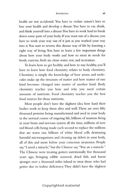 Click Here To See the NEXT image ( 5 ) (Dr.Jensens Guide To Body Chemistry and Nutrition <br>Excerpt 24 pages - begining of the book - Copyright  Dr. Bernard Jensen) 