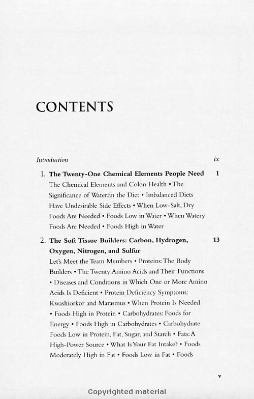 Click Here To See the NEXT image ( 9 ) (Dr.Jensens Guide To Body Chemistry and Nutrition <br>Excerpt 24 pages - begining of the book - Copyright  Dr. Bernard Jensen) 