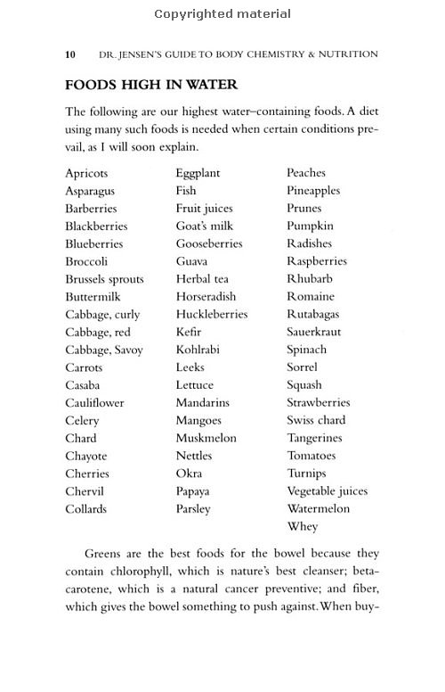 Click Here To See the NEXT image ( 21 ) (Dr.Jensens Guide To Body Chemistry and Nutrition <br>Excerpt 24 pages - begining of the book - Copyright  Dr. Bernard Jensen) 