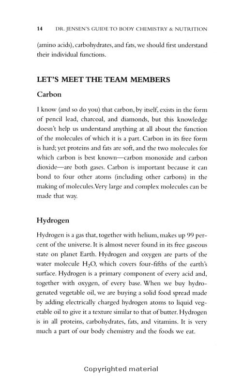 Click Here To See the NEXT image ( 24 ) (Dr.Jensens Guide To Body Chemistry and Nutrition <br>Excerpt 24 pages - begining of the book - Copyright  Dr. Bernard Jensen) 