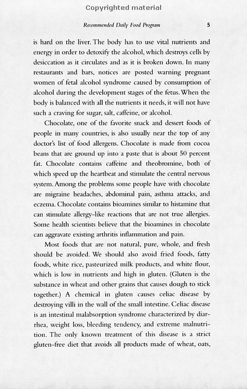 Click Here To See the NEXT image ( 11 ) (Dr.Jensens Nutrition Handbook <br>Excerpt 20 pages - begining of the book - Copyright  Dr. Bernard Jensen) 