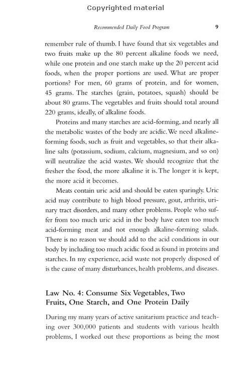 Click Here To See the NEXT image ( 15 ) (Dr.Jensens Nutrition Handbook <br>Excerpt 20 pages - begining of the book - Copyright  Dr. Bernard Jensen) 