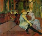 In the Salon of the Rue des Moulins Henri De Toulouse Lautrec