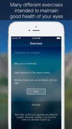 Many different exercises intended to maintain good health of your eyes