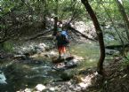 Steve crossing creek A T Aug 2005 045