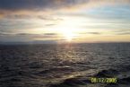 Sunrise sea off Alaska