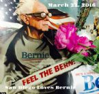 Bernie with the Roses Art