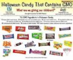 Halloween candies with GMOs