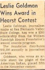 Hearst Award Clipping x200 00