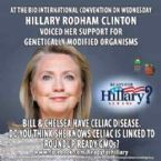 Hillary Clinton supports GMOs at BIO