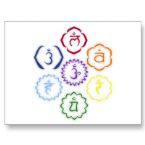 7 Sanscrit figures of chakras