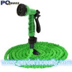 Lightweight garden hose with durable webbing and spray gun