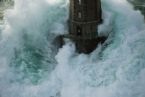 lighthouse in sea