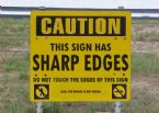 sharp edges