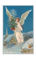 A Joyful Christmas Angel with Tree