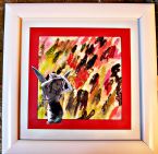 Eco Art Angel in Field of Flowers 03 2015 Framed sm