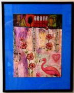 Eco Art Pink on Pink Collage by LFIRE 2020 framedcz