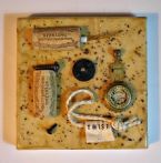 Eco Art Tea Bag Assemblage 2016 cz