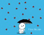 I love the rain by pincel3d