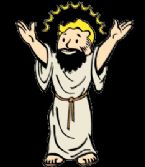 Jesus fallout christian lifegiver black background 