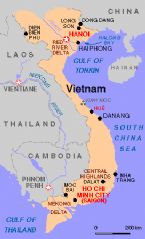 vietnam coastal map