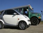 Smart Car and our Original Veggi Bus...