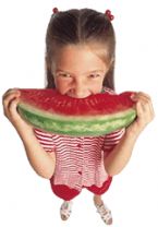 girl watermelon