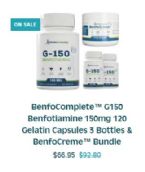 BenfoComplete G150 Benfotiamine 150 mg Capsules