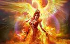 Phoenix flame girl 