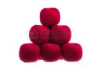 berry49140915 pyramid of yarn isolated on white background