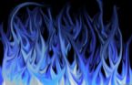 blue flame ... (Click to enlarge)