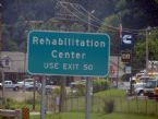 rehabilitation center exit sign