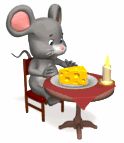 mouse eating cheese table lg wht ... (Click to enlarge)