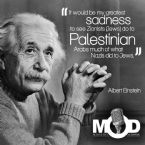 albert einstein palestine quote