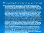 Magna Charta and the Jews in England