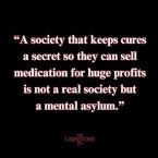 A society that keeps cure a secret