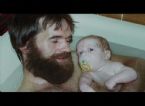 father and son taking a bath 03