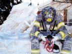 Ice Sculpture, Fireman of New York