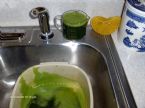 Grass juice and blending 015