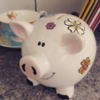 Flower Piggy Bank Pig Kitchen