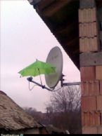 Satellite signal foes out when it rains