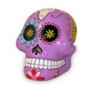 purple skull money box