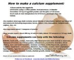 Making calcium supplement