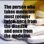 The person who takes medicine