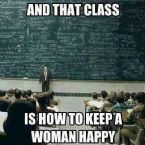 How to keep a woman happy