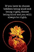 Being kind and being right