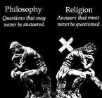 Philosophy vs religion