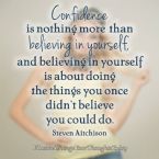 believeing in yourself