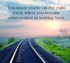 on the right track