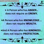 Anger knowledge kindness